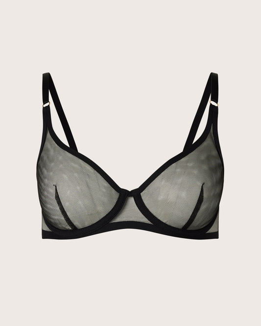 SKND Mesh Demi Unlined Bra