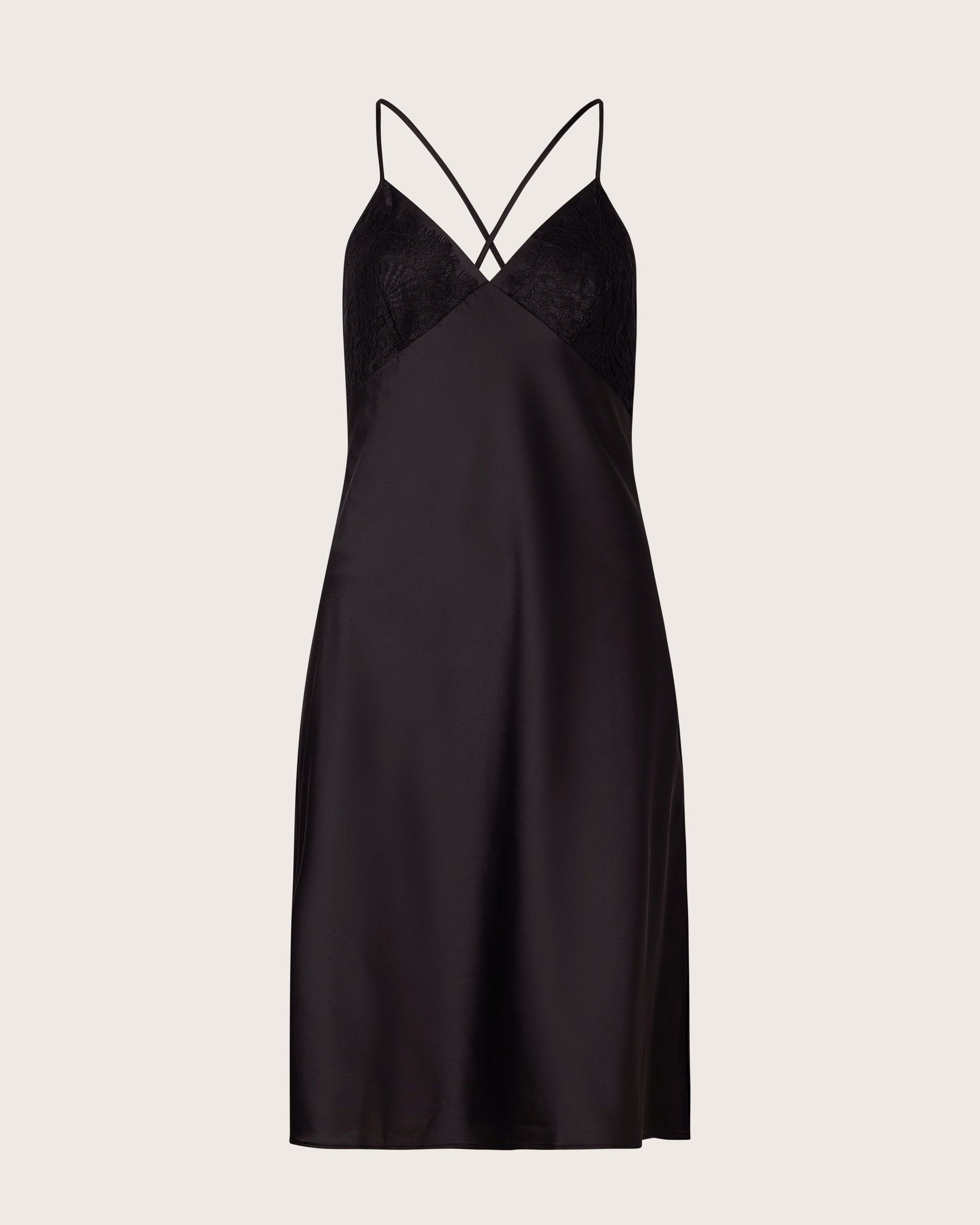 Lace Top Satin Slip