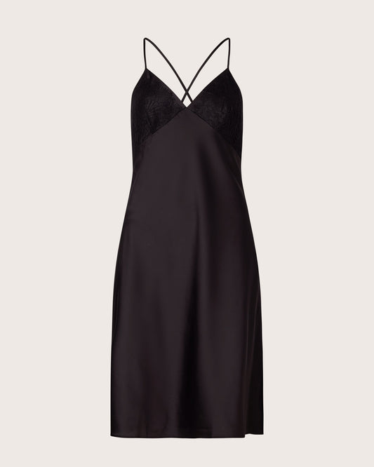 Lace Top Satin Slip