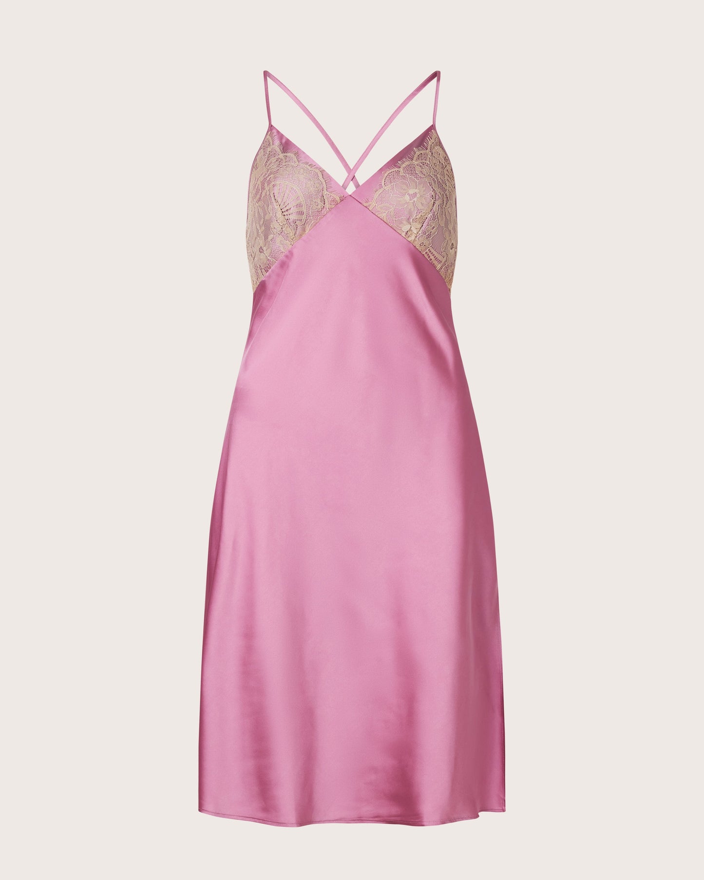 Lace Top Satin Slip