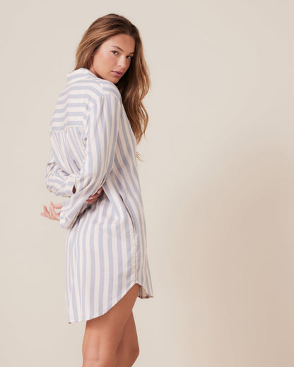 Dusted Stripe Boyfriend Nightshirt