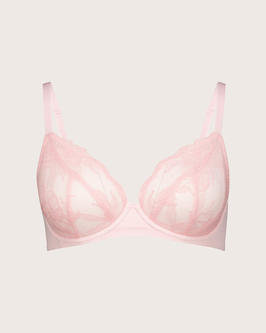 Invisibles Lace Full Cup Demi Unlined Bra