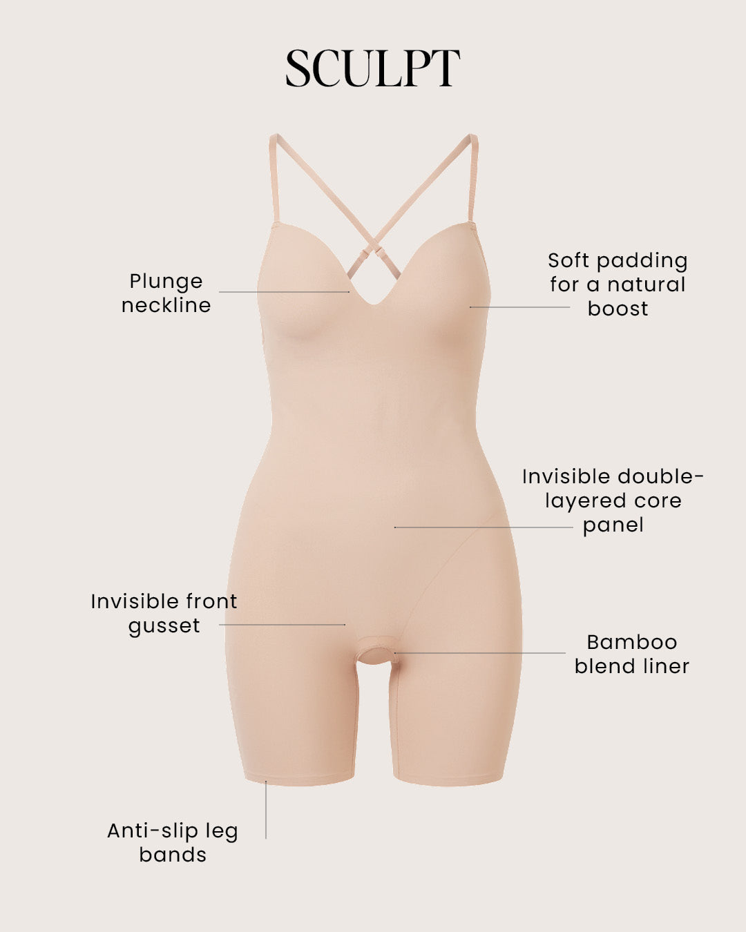 Sculpt Shaping Romper